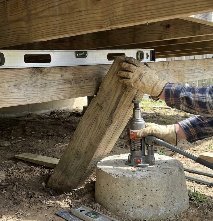 Deck leveling and support fixes